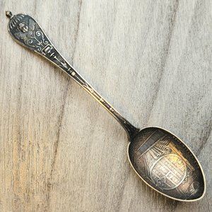Servierlöffel. H. Meyen & Co, 800er Silver Das Grosse Fass Silver Souvenir Spoon